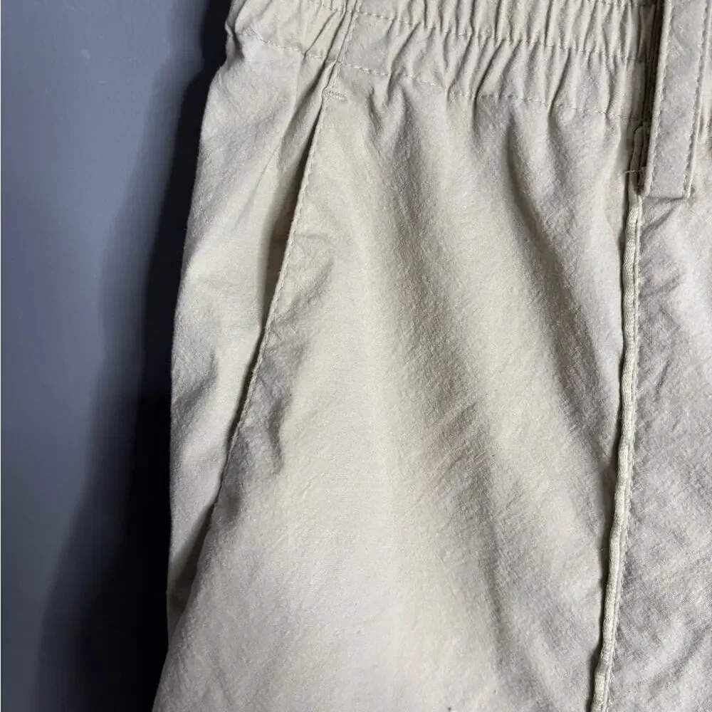 Annette Goertz Luxury Designer Beige Straight Leg Pants Large